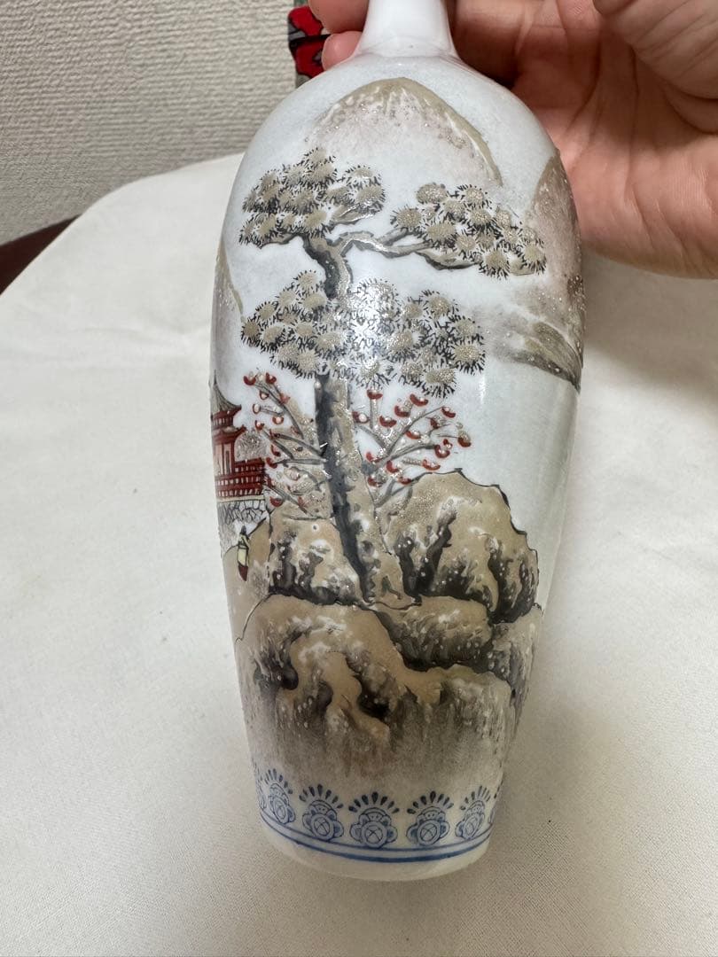 中国名瓷　景徳鎮花瓶　コレクション　骨董品