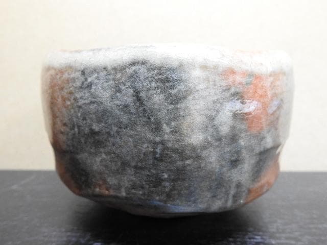 小川長楽　赤茶碗　共箱　MA１５４