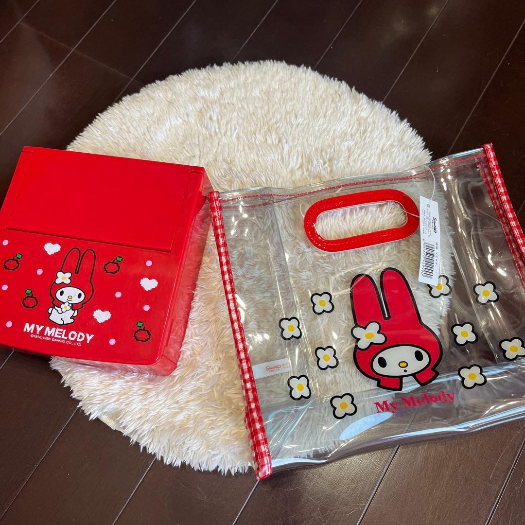 1998年製 マイメロ　鏡付きアクセサリーケース バッグ 新品