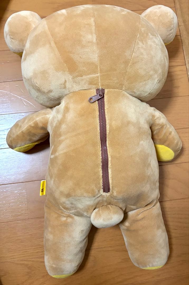 big 大　リラックマ　くったりぬいぐるみ　背中ファスナー付　平成　希少　L