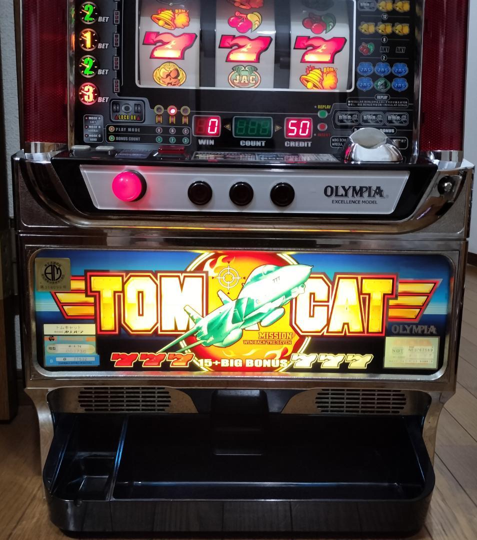 【パチスロ実機】オリンピア★トムキャット【不要機付】４号機・レア・人気台