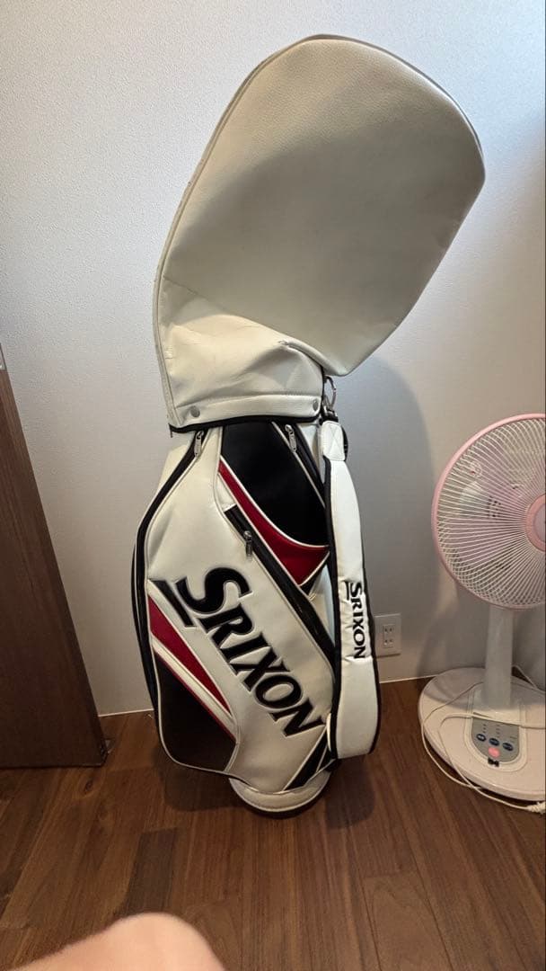 Srixon キャディバッグ ホワイト/ブラック/レッド