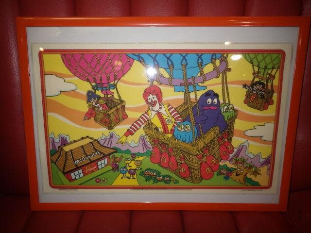 80’S★McDonald's★壁掛け★ポスター★42★ビンテージ★マクドナルド