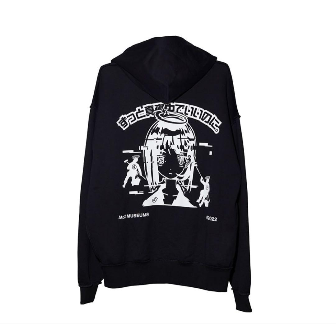 【L】AtoZ MUSEUM® ずっと真夜中でいいのに。パーカー ずとまよ 黒