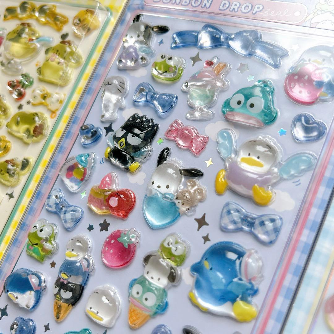 【タイムセール】正規品 ボンボンドロップシール サンリオ 第2弾 全8種セット