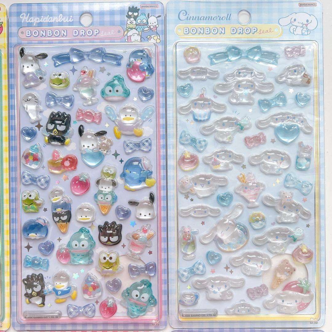 【タイムセール】正規品 ボンボンドロップシール サンリオ 第2弾 全8種セット