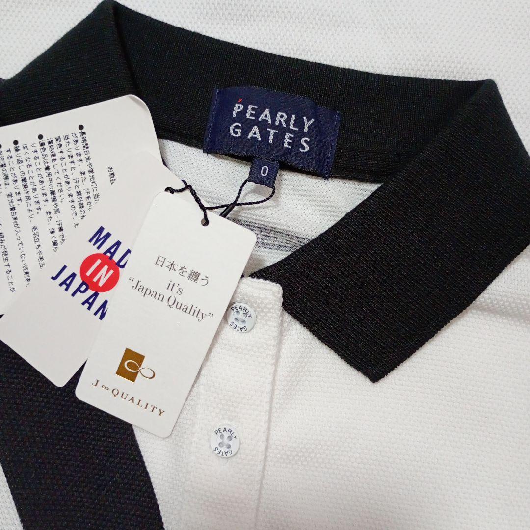 PEARLY GATES ポロシャツ ホワイトサイズ0