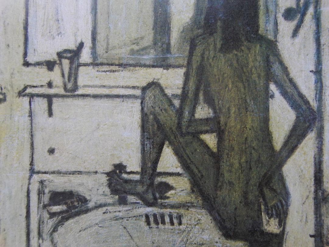 ベルナール・ビュッフェ、「Femme a sa toilette」