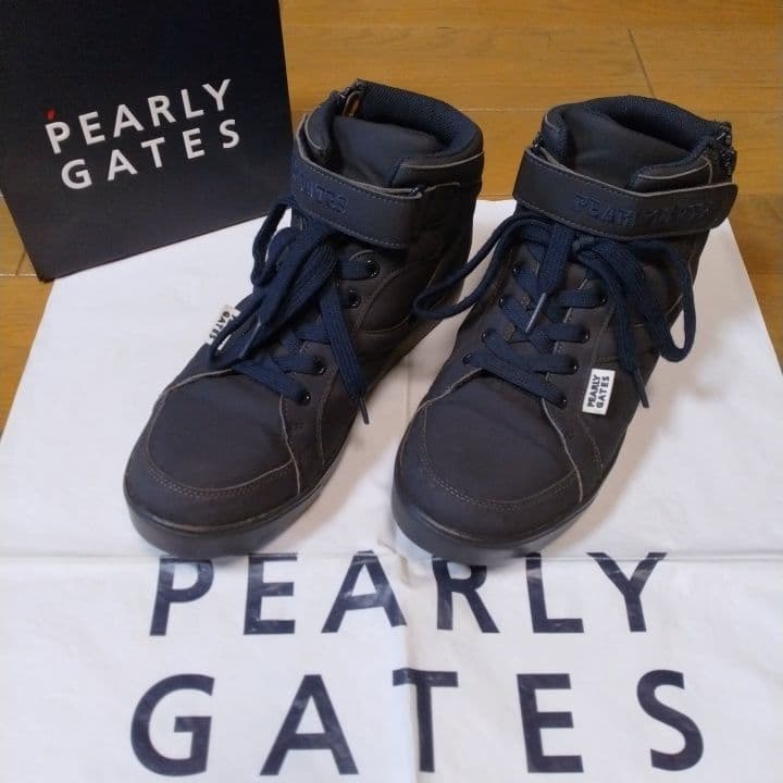 ⭐お買い得２点⭐美品⭐⭐パーリーゲイツ⭐⭐ハイカットシューズ⭐濃紺⭐24.5⭐