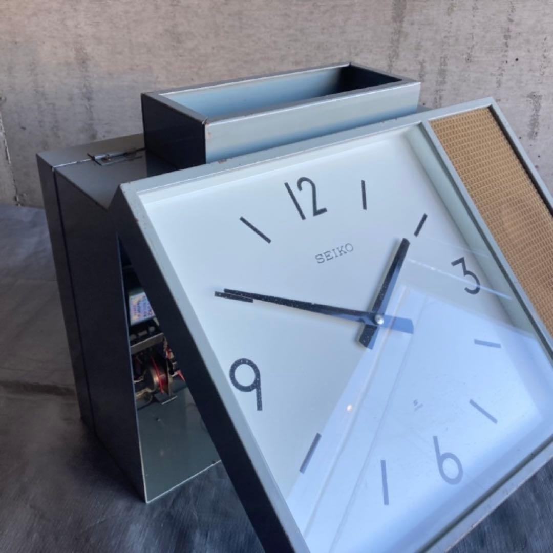 SEIKO セイコー 時計 吊り下げ 大型 学校 スピーカー レア 希少 レトロ
