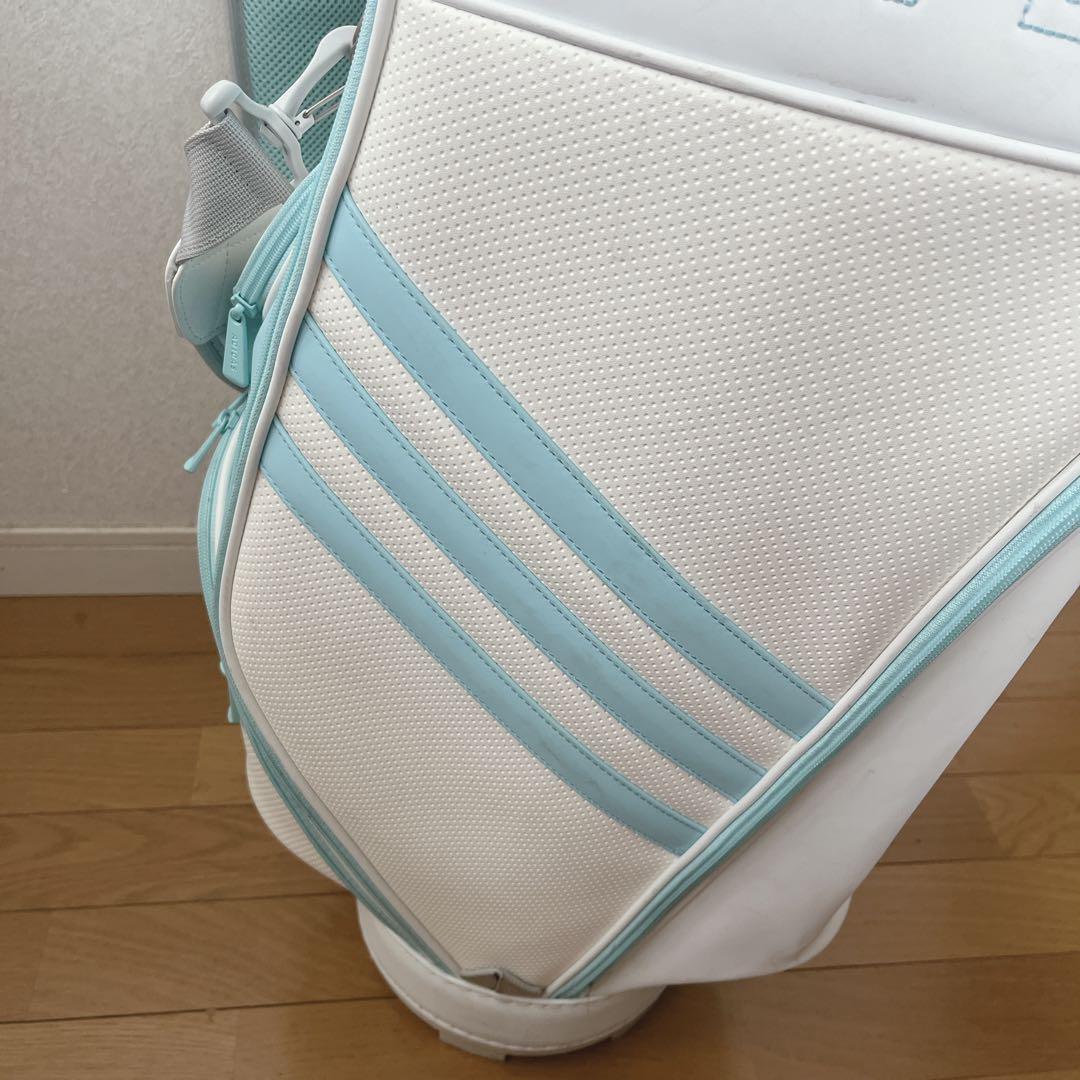 K102 adidas 軽量 スリーストライプ キャディバッグ