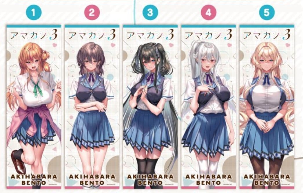 コンプリート のぼり アマカノ3 AKIHABARA BENTO ピロ水