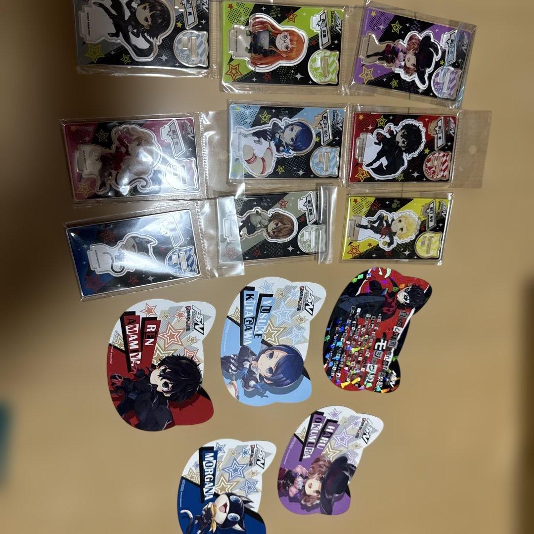 ペルソナ５　ナンジャタウン　アクスタ　全９種　おまけ付　雨宮蓮　明智吾郎