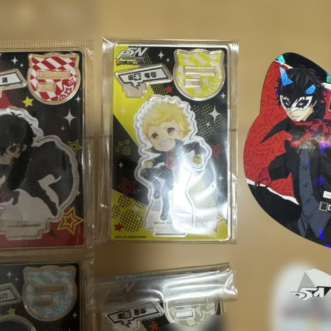 ペルソナ５　ナンジャタウン　アクスタ　全９種　おまけ付　雨宮蓮　明智吾郎