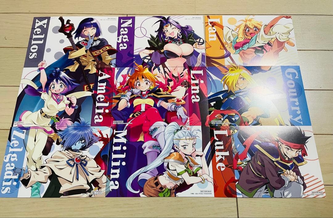 スレイヤーズ展　入場特典+ 当日券半券+特典カード 9枚セット