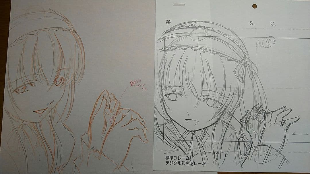 ローゼンメイデン　直筆原画
