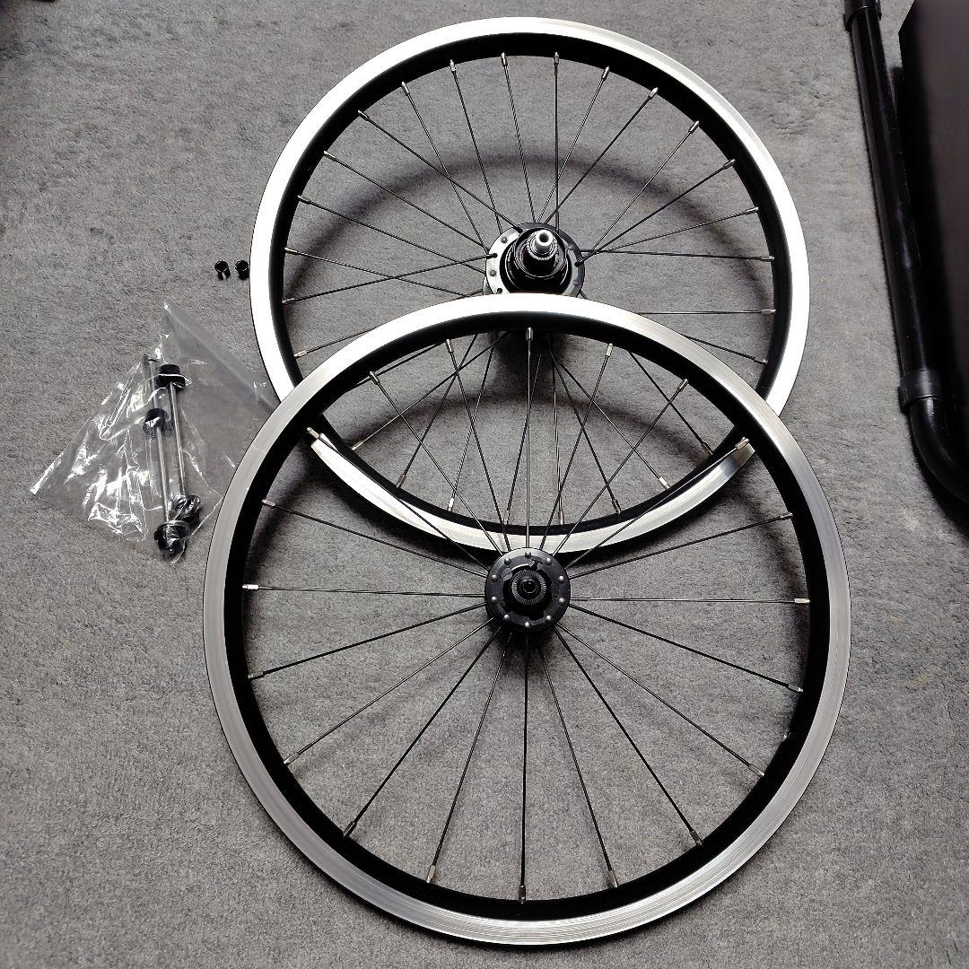 BROMPTON スーパーライトホイール4速前後セット (米式タイプ)