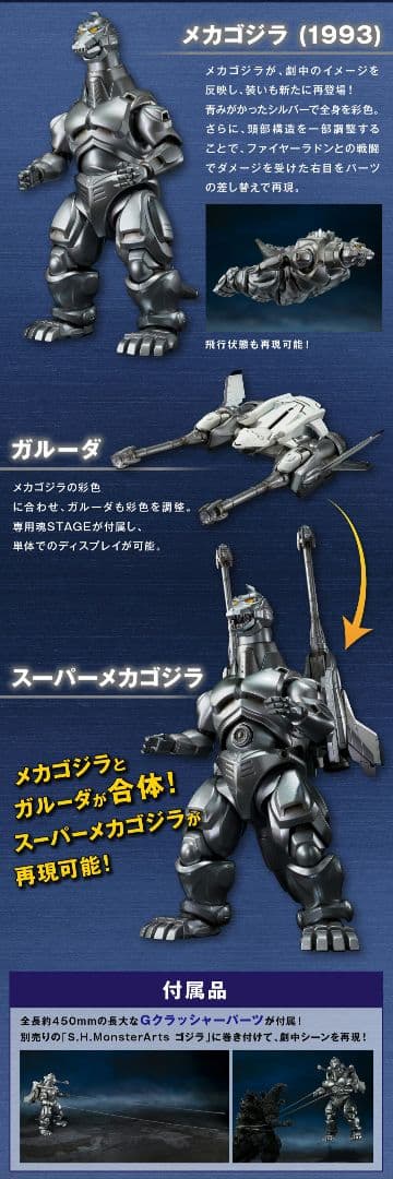 S.H.Mメカゴジラ (1993)＆ガルーダ＆ファイヤーラドン 幕張決戦Ver.