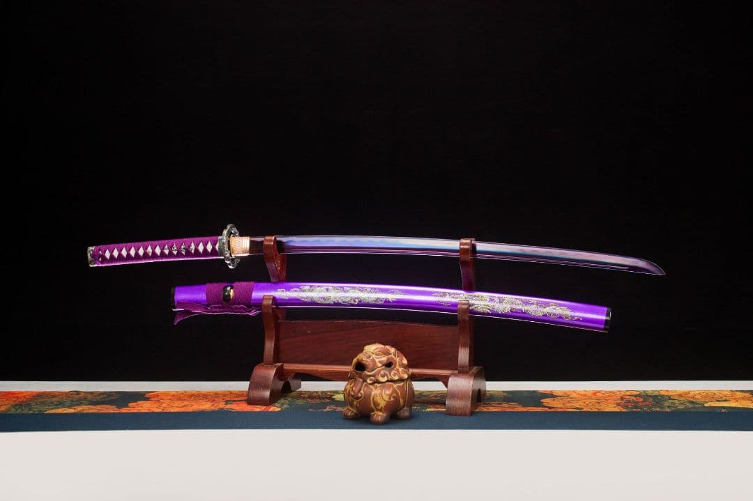 1045-武具 刀装具 日本刀　模造刀 居合刀 武士道 武蔵 鑑賞用 手鍛造打