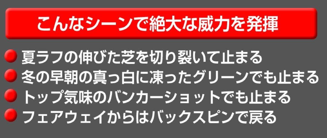 ★選べる2本☆世界最強バックスピン！止まって戻って寄せワン連発の激スピンウェッジ
