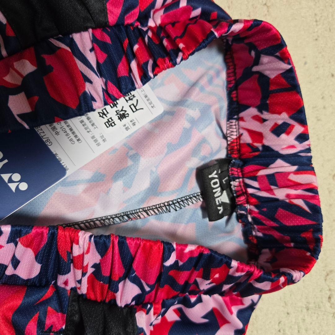 【L】バドミントン ハーフパンツ 日本代表 2023 ピンク YONEX 柄パン