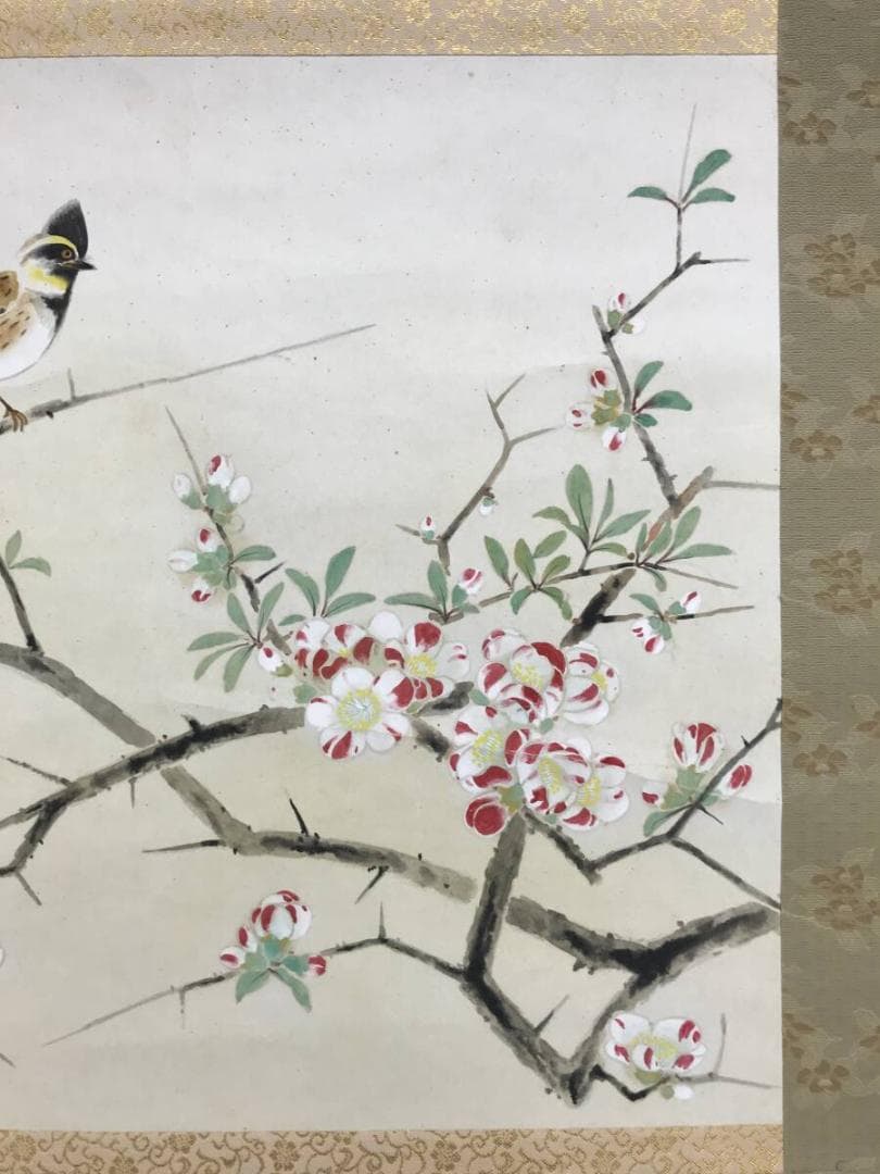 複製/堂本印象/花鳥図/工芸品/掛軸☆宝船☆AH-632
