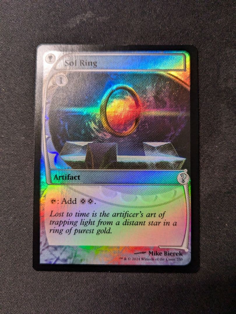 太陽の指輪/Sol Ring 未来予知枠Foil