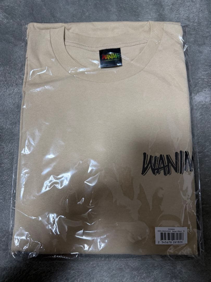 WANIMA ベージュ ロングスリーブ Tシャツ ロンT KO-SHIN
