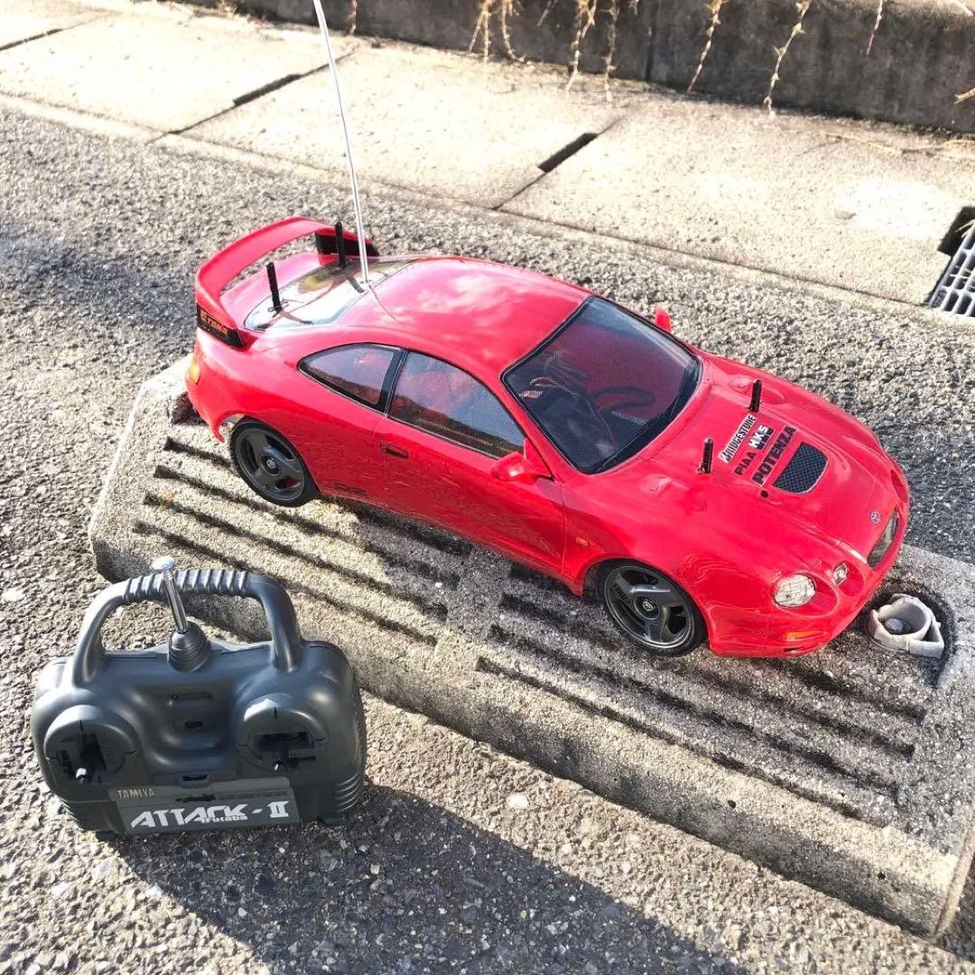 タミヤ トヨタ セリカ GT-FOUR 1/10 RCカー プロポ付 走行可能