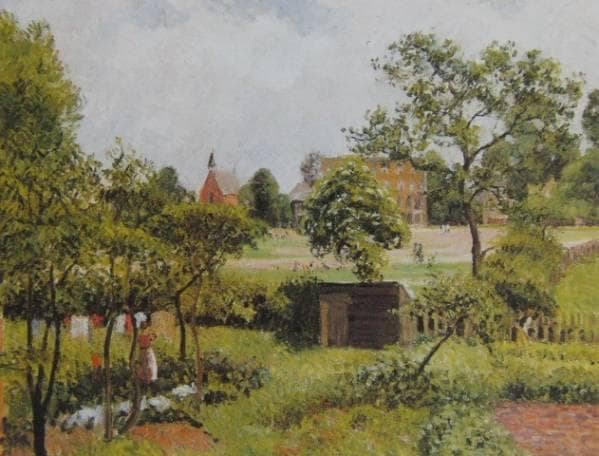 絵画 CamillePissarro,VuedeStamfordBrookCommon