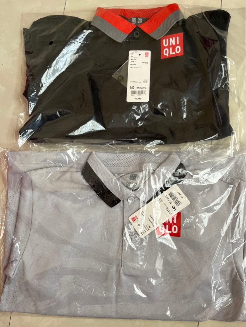 新品未使用　錦織圭モデル　UNIQLOテニスウェア　2枚セット140