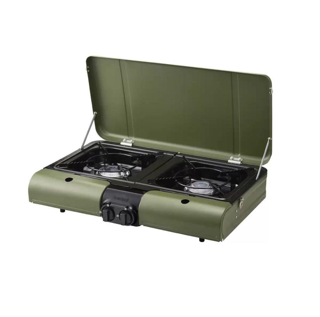 【新品未使用】イワタニ FLAT TWINS BBQこんろCB-TBG-2-OL