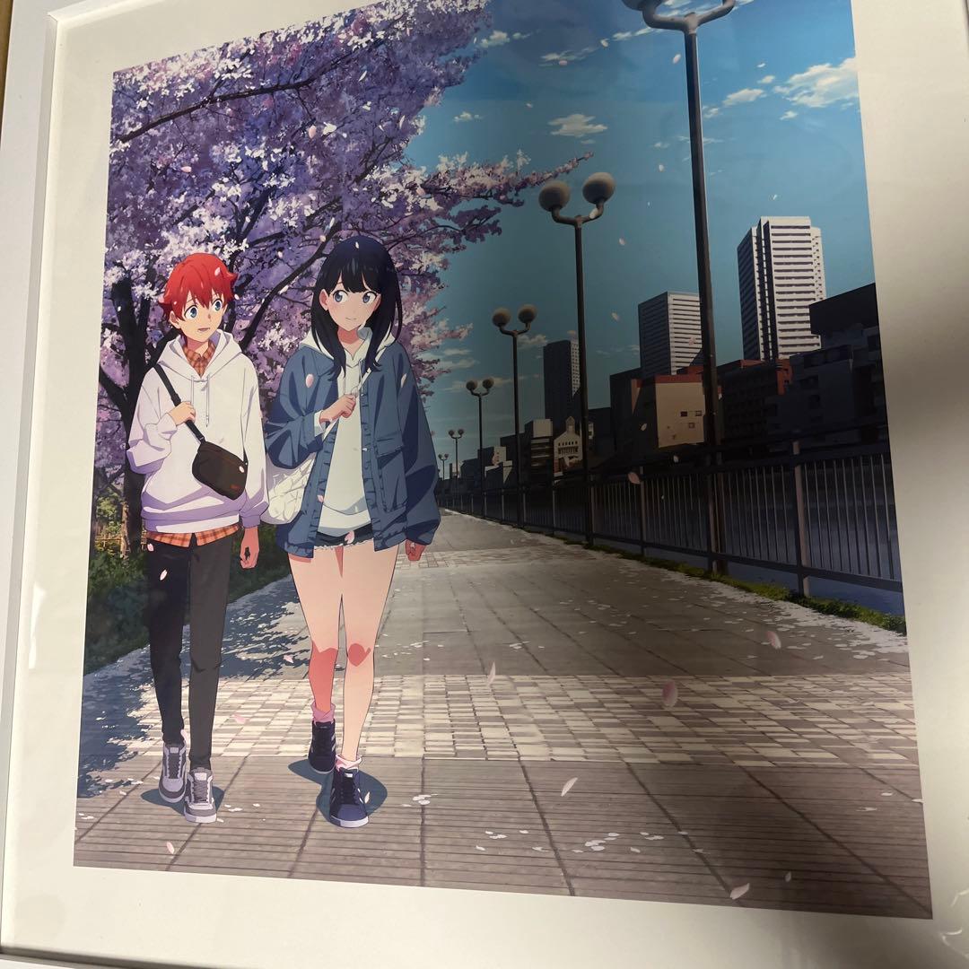 グリッドマンユニバース　響裕太　宝多六花　額装高精細アート　桜デート
