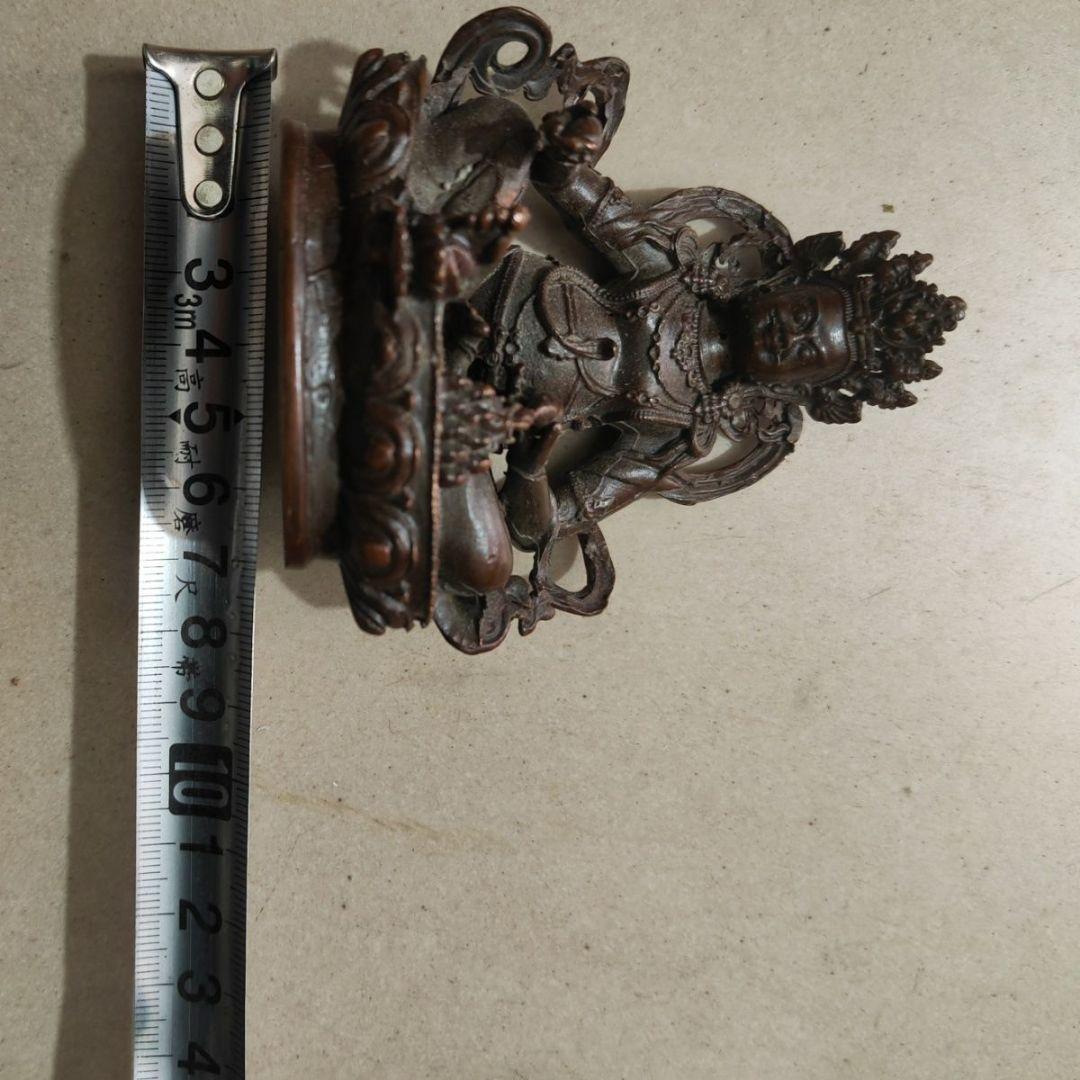 仏教美術 黄財神 仏堂奉納 招財 進宝を 銅製品 工芸品 置物