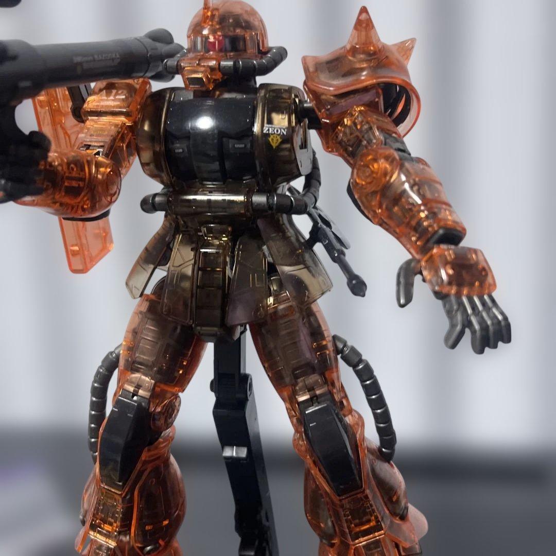 MG1/100シャア専用ザクⅡ コーティングと、クリアカラー ver.２体セット