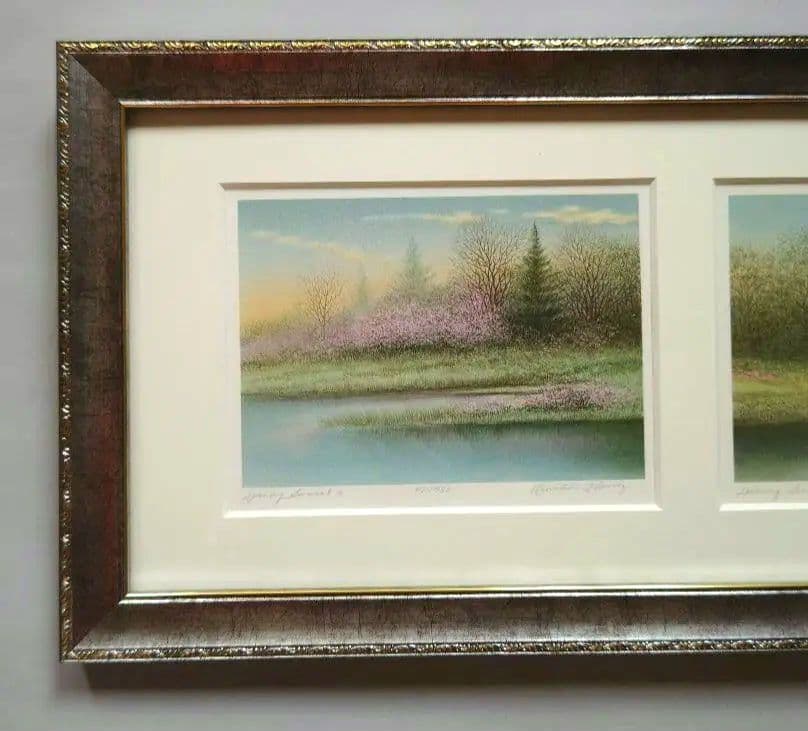 特価◯絵画 リトグラフ版画 額装品