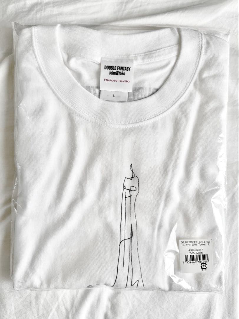 未使用ダブルファンタジー展TシャツジョンレノンJohnLennonオノヨーコ