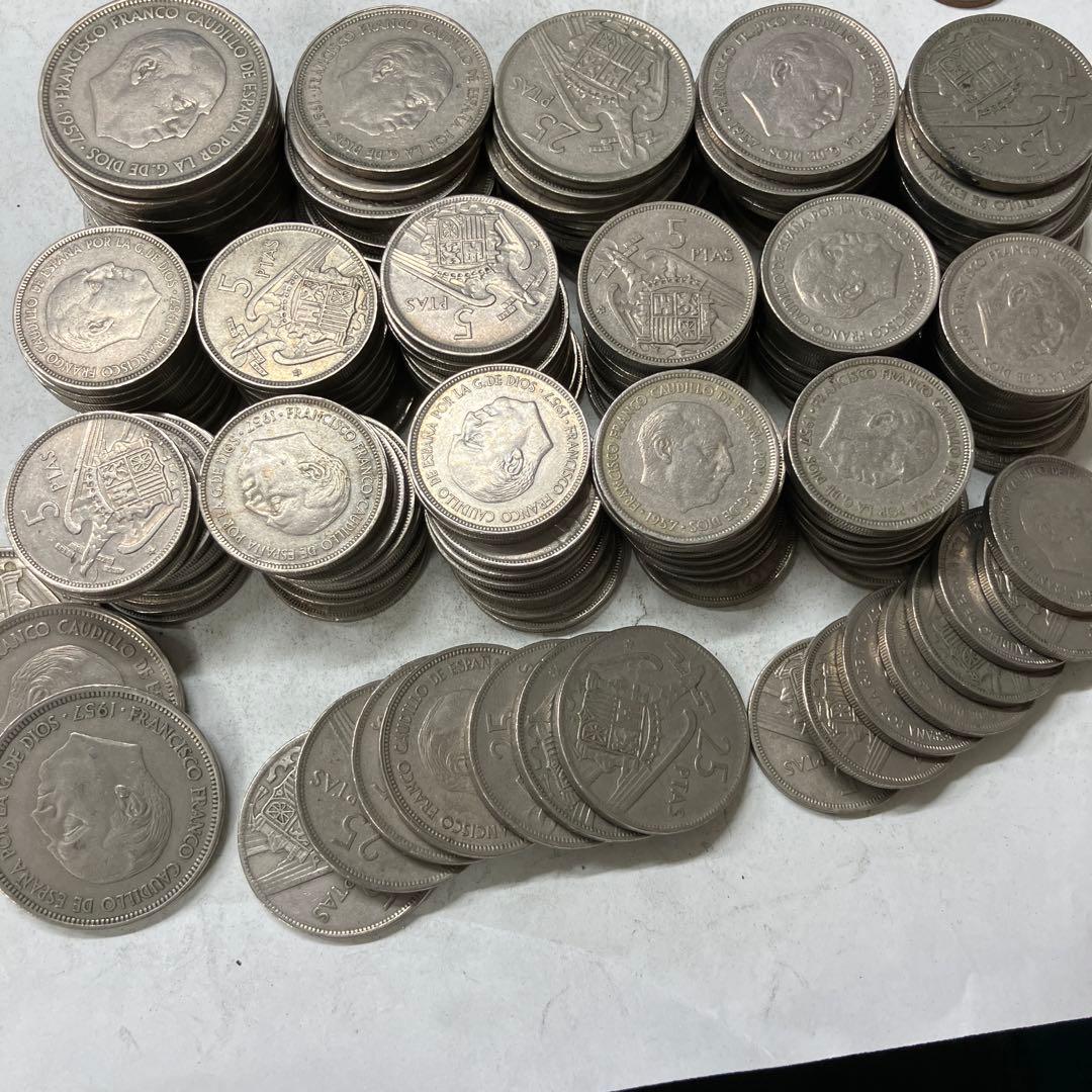 スペイン　ペセタ　まとめ売り　　硬貨