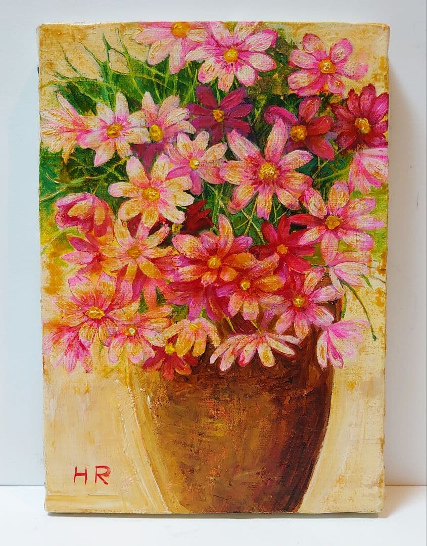 油絵 絵画【コスモス】
