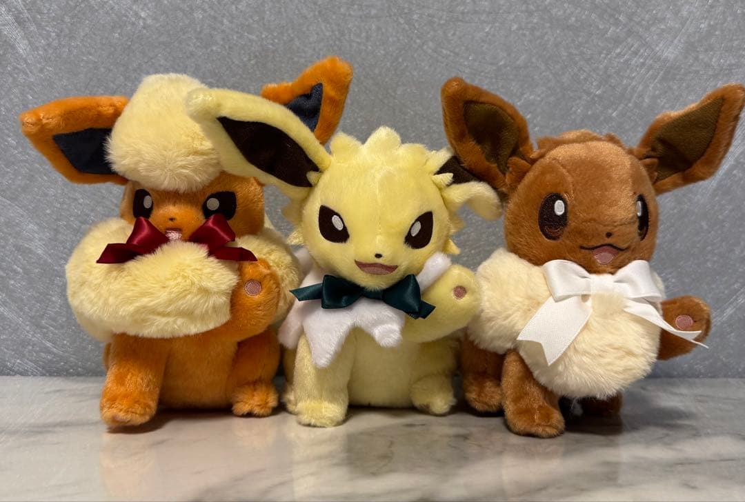 イーブイコレクション ぬいぐるみ イーブイ サンダース ブースター