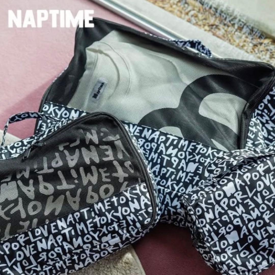 naptime. トラベルポーチ　黒