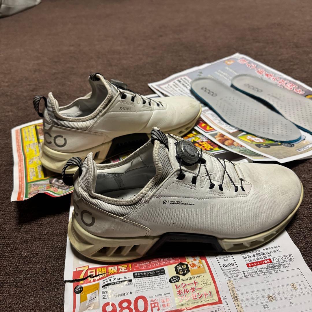 値下げ！ECCO ゴルフシューズ GORE-TEX ホワイト