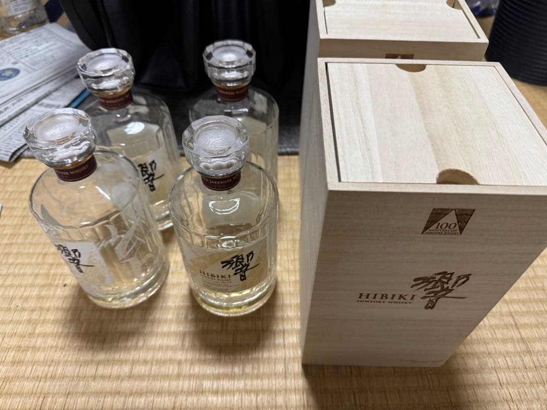 響100周年　空瓶4本、箱2