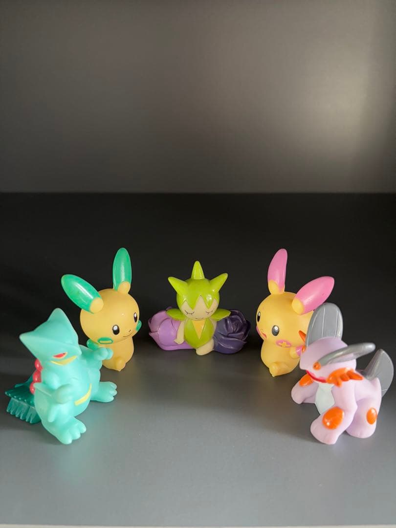 【限定品】ポケモンキッズ 色ちがい5体セット プラスル マイナン ジュカイン 他