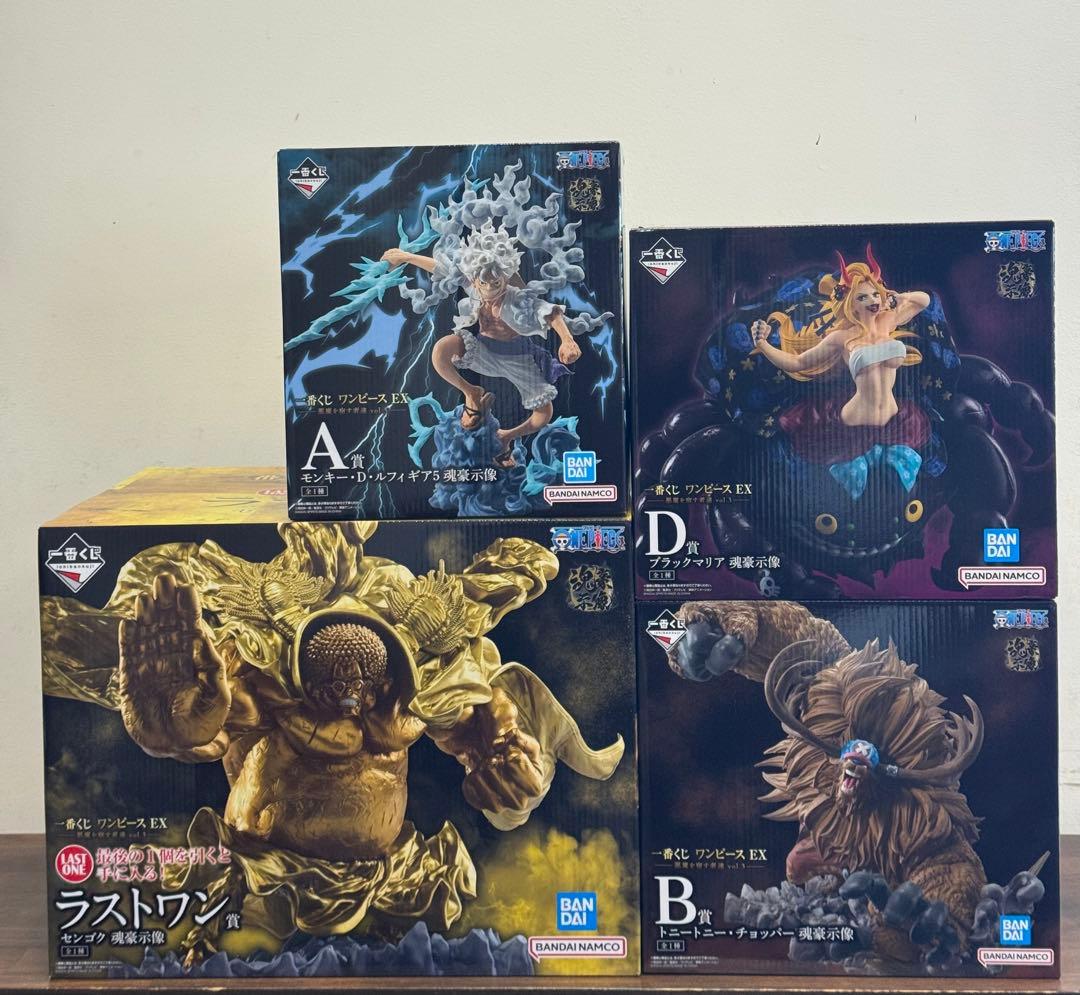 一番くじ　ワンピースex 悪魔を宿す者達vol3 ABDEラストワン５点セット