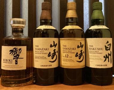 究極のセット…山崎12年・山崎・白州・響