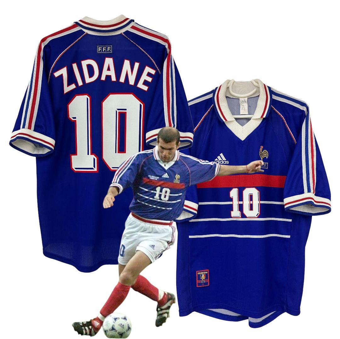 97-98　フランス代表　ジダン　アディダスオフィシャル　当時物ユニフォーム