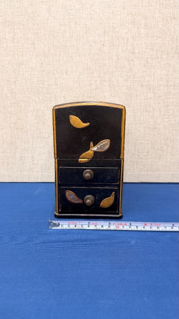 【一式揃】時代茶道具 銅製湯沸・建水／蒔絵木箱付｜実用可｜茶道具 古美術