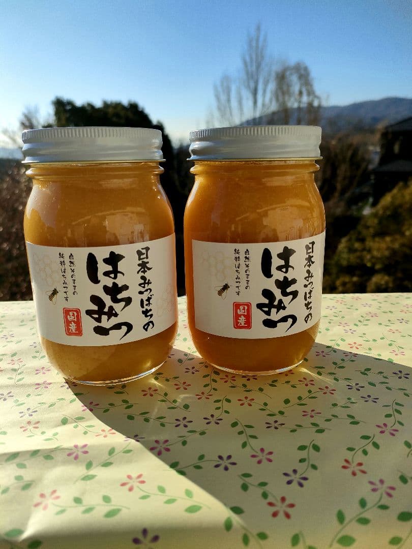 新春15%OFF 実容量600g×2瓶　日本ミツバチの蜂蜜