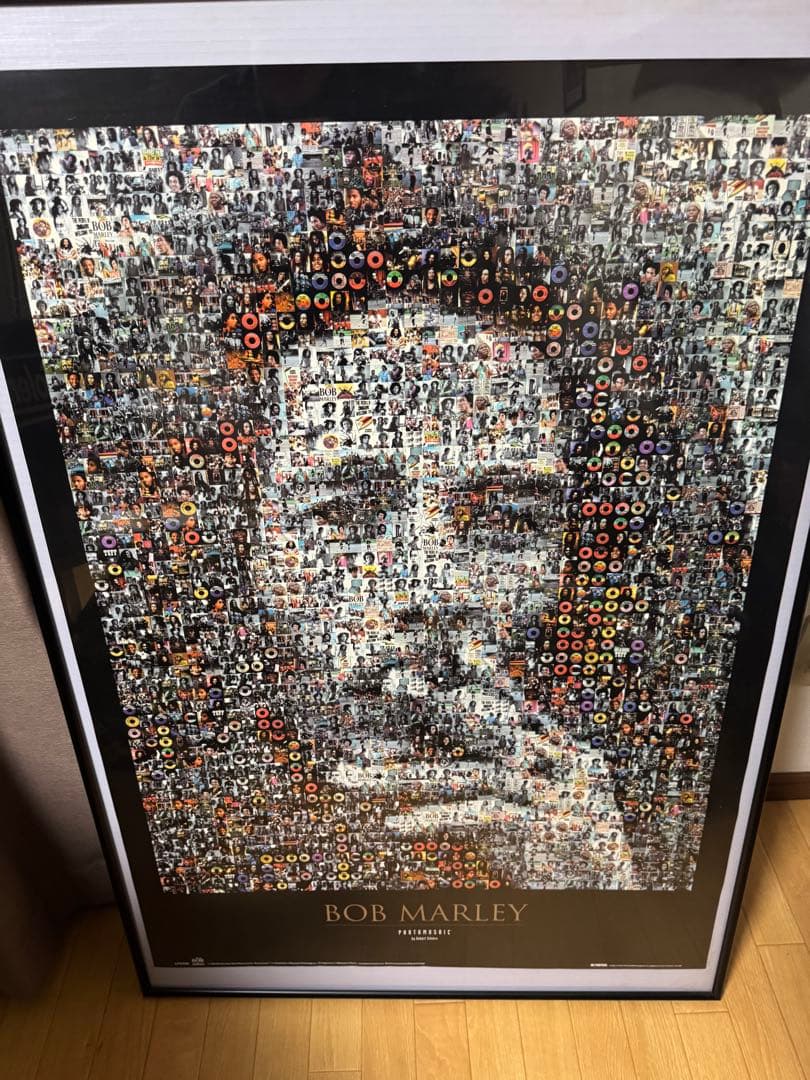 （限定品）BOB MARLEY コラージュポスター フレーム付き